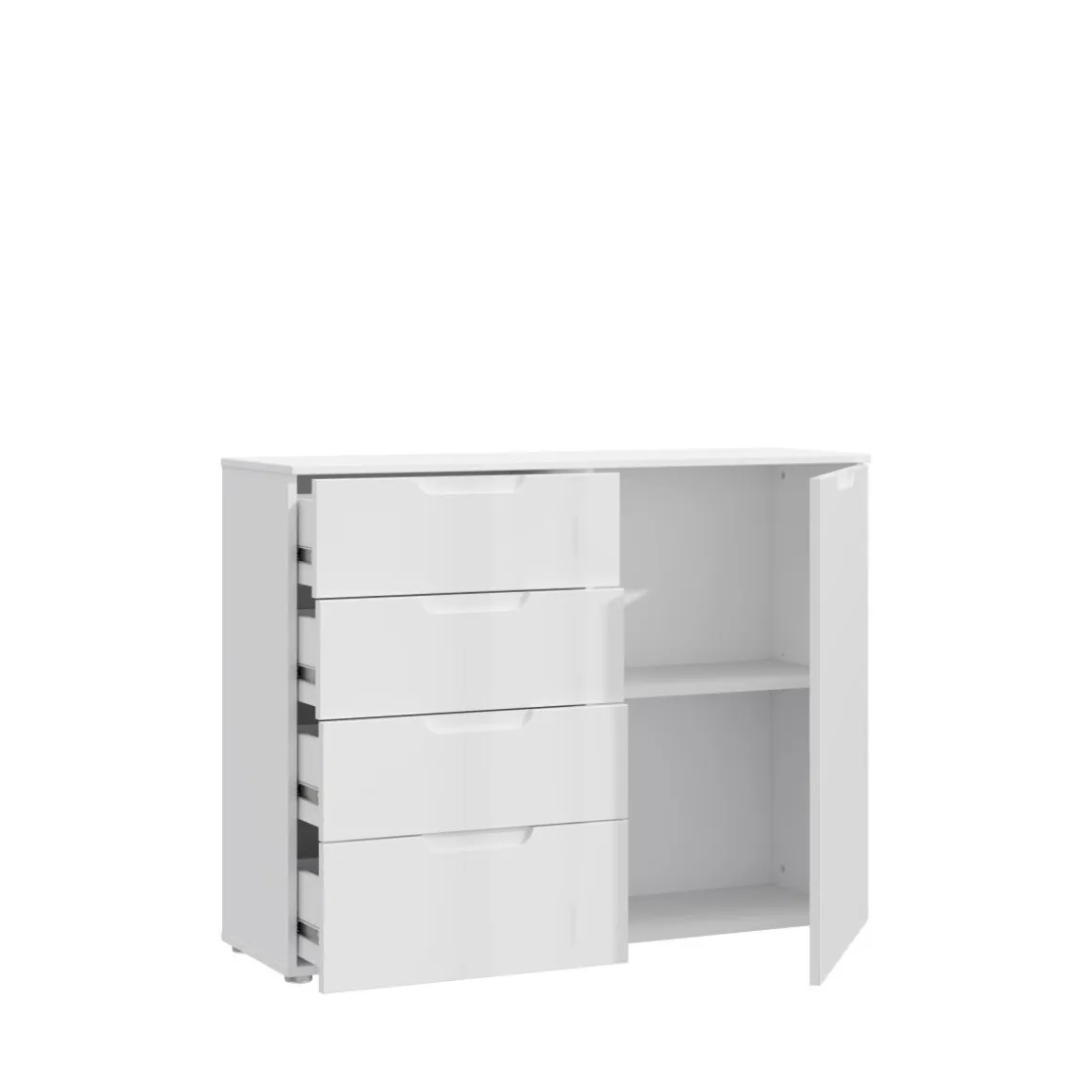 Kommode Sienna Weiß 110 x 85 cm