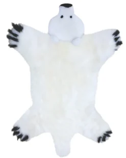 Lammfell Motiv Eisbär 80 x 130 cm
