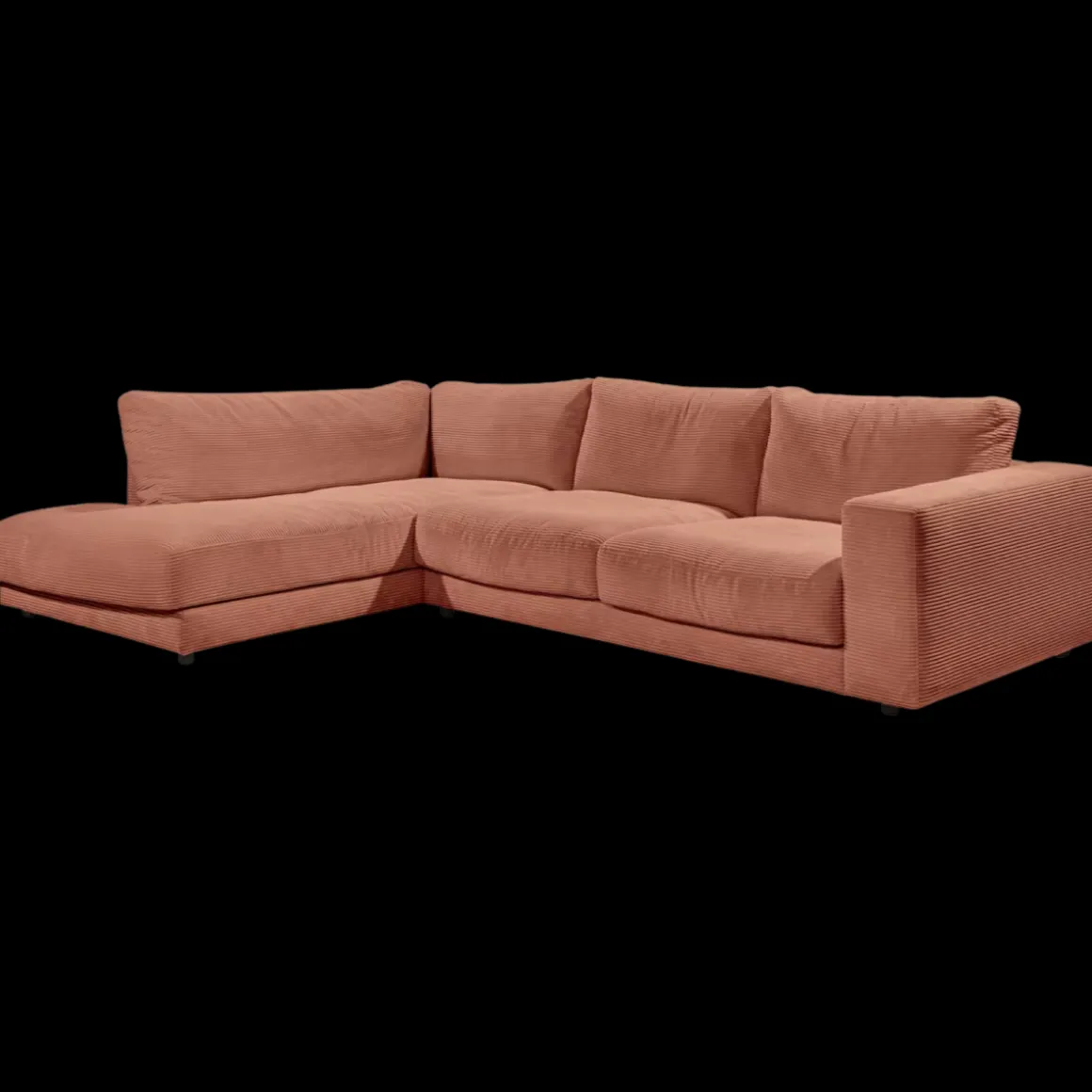 Lascondo Ecksofa Hagerstown 2.0 Cord rusty
