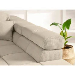 Lascondo Ecksofa Oakland Feincord Sand