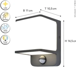 LED Außenwandlampe Doblo