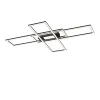 LED Deckenleuchte Asmin 98 x 69 cm Schwarz