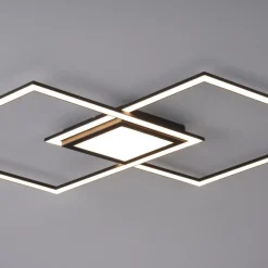 LED Deckenleuchte Asmin 106 x 37 cm Schwarz