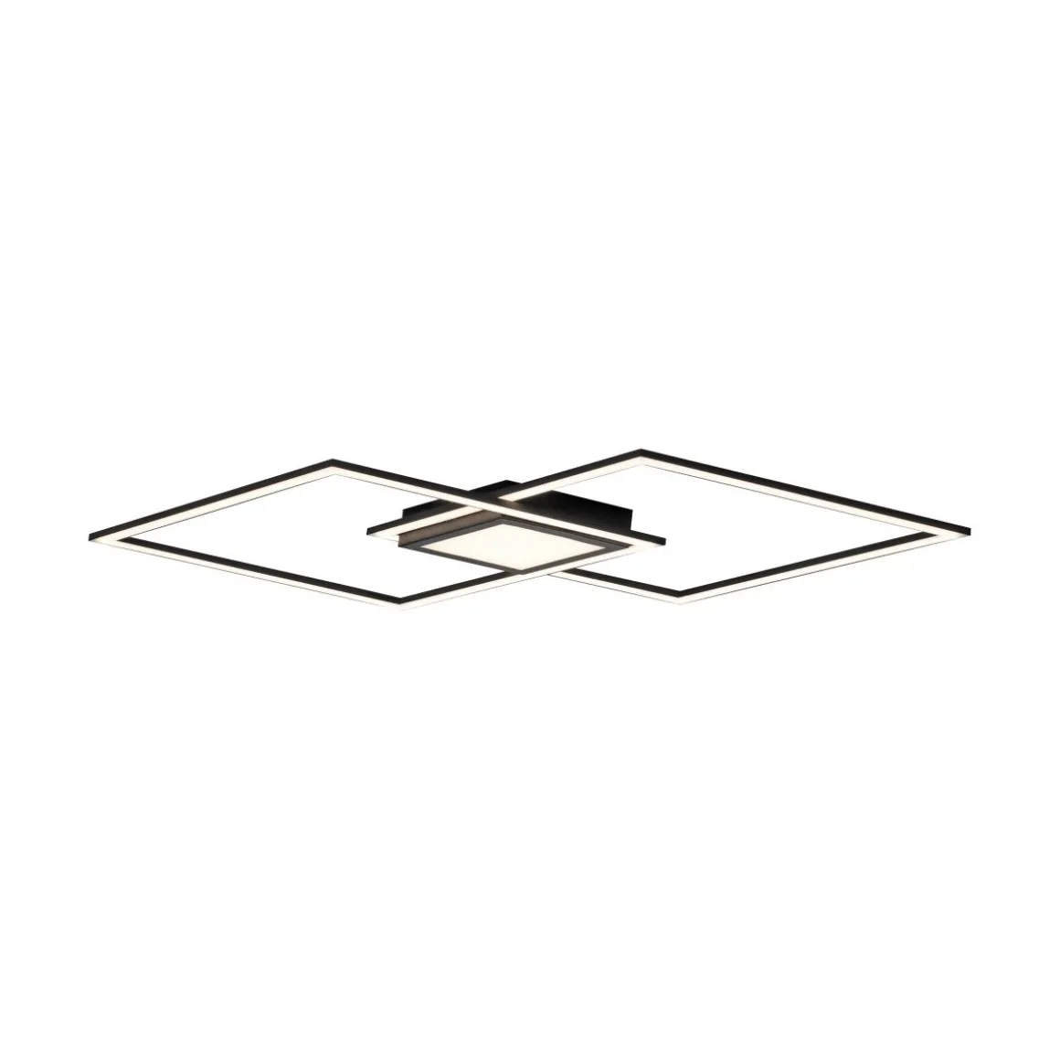 LED Deckenleuchte Asmin 106 x 37 cm Schwarz