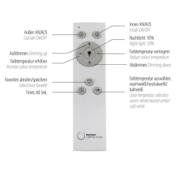 LED Deckenleuchte Asmin 99 x 69,5 cm Silber