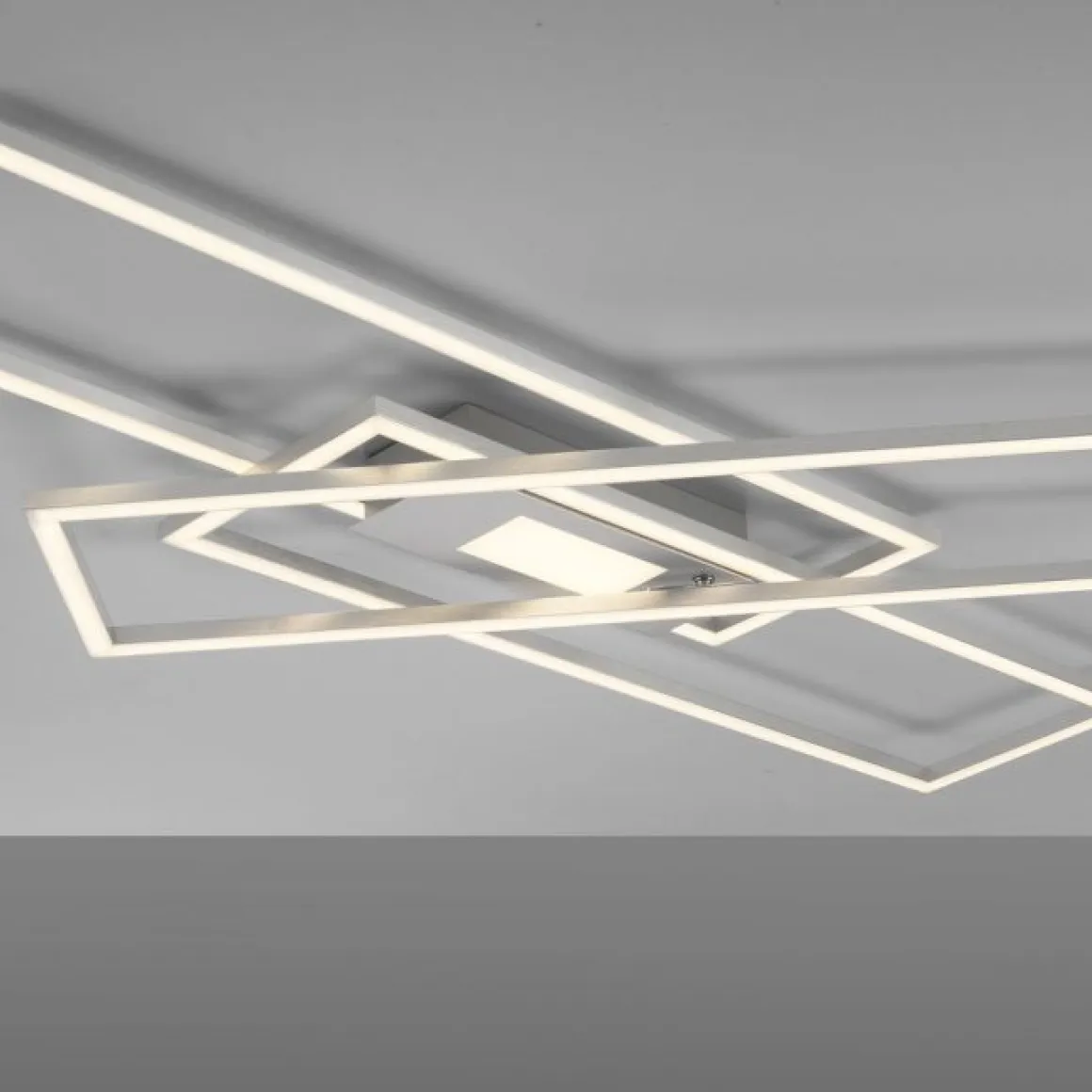 LED Deckenleuchte Asmin 99 x 69,5 cm Silber