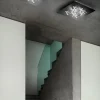 LED Deckenleuchte Cristalli Rostfarben 36 x 36 cm