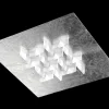 LED Deckenleuchte Cristalli Silberfarben 36 x 36 cm