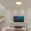 LED Deckenleuchte Rodo Eiche 45 x 45 cm