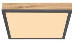 LED Deckenleuchte Rodo Eiche 45 x 45 cm