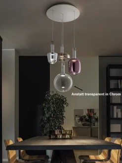 LED Pendelleuchte Eclettica 4-flg