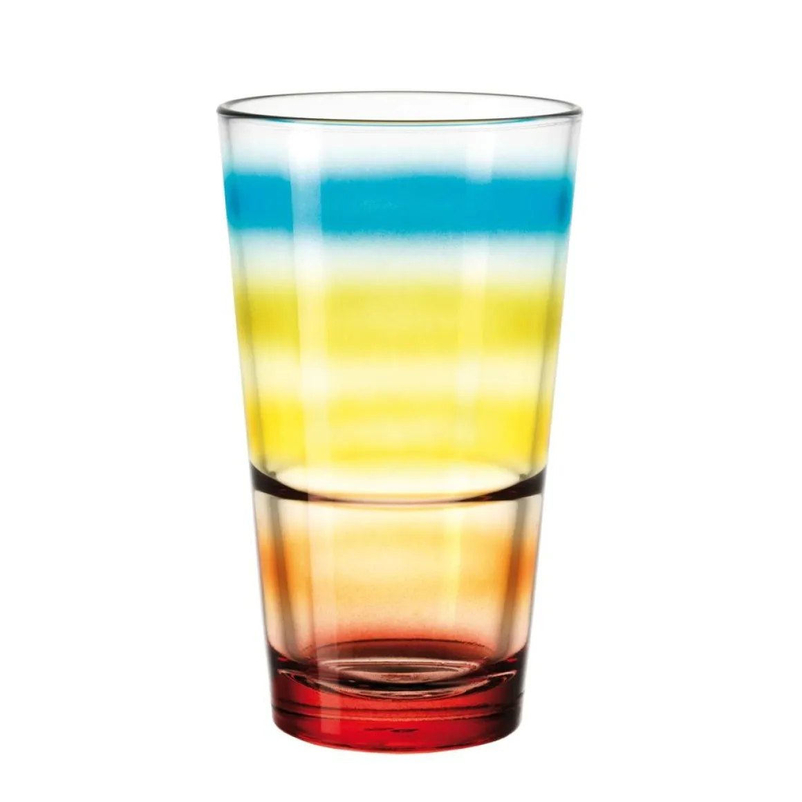 Leonardo Becher bunt gestreift 330ml Event