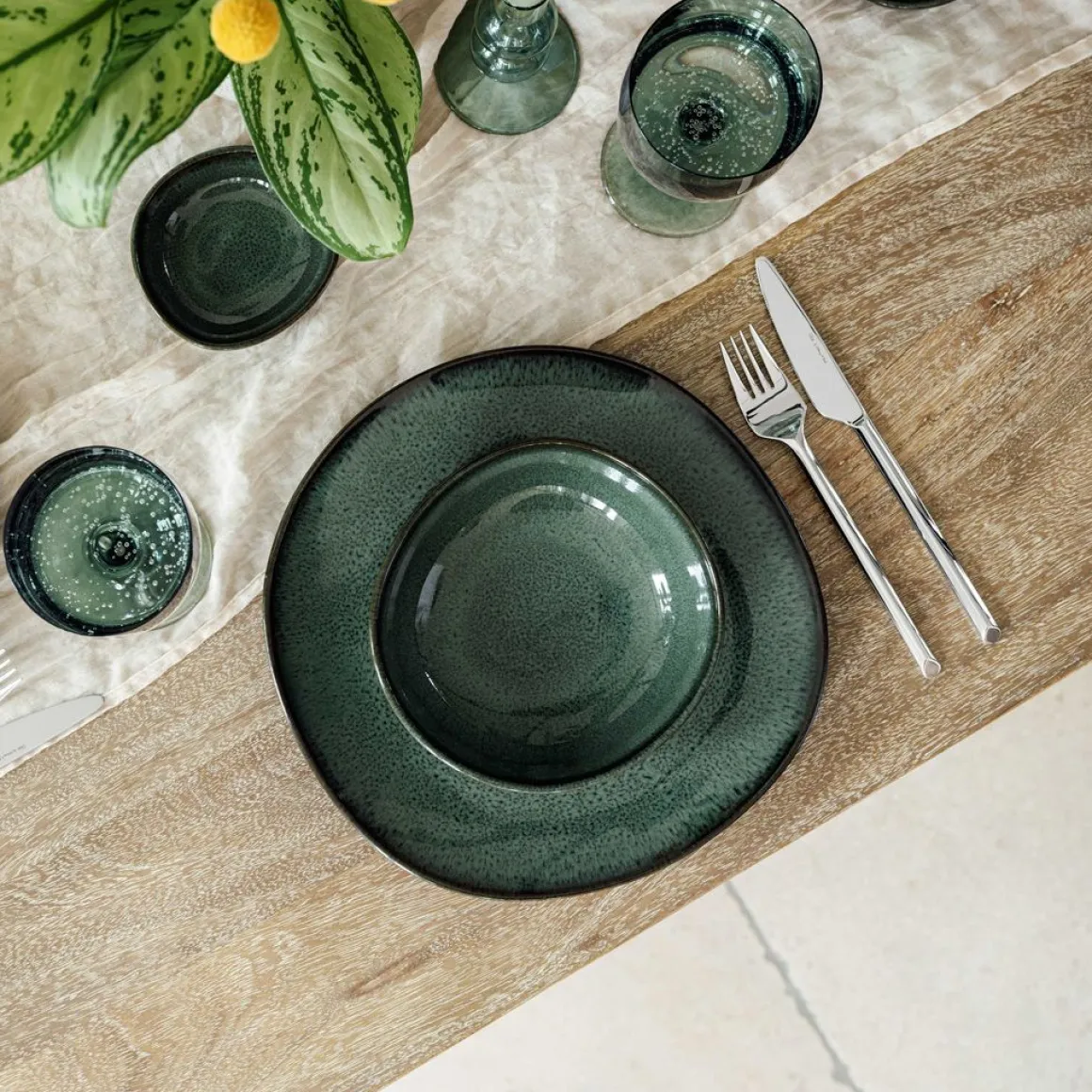 like by Villeroy & Boch Speiseteller Lave Grün