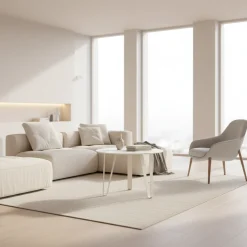 M2 Couchtisch Emil 2 Creme