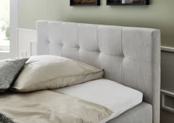 Meise Boxspringbett Catania mit Bettkasten Hellgrau 180 x 200 cm