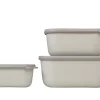Mepal 3-tlg Set Cirqula eckig Nordic White