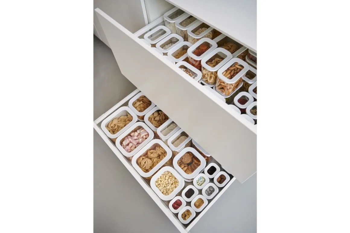 Mepal 5-tlg Vorratsdosen-Set Modula Weiß