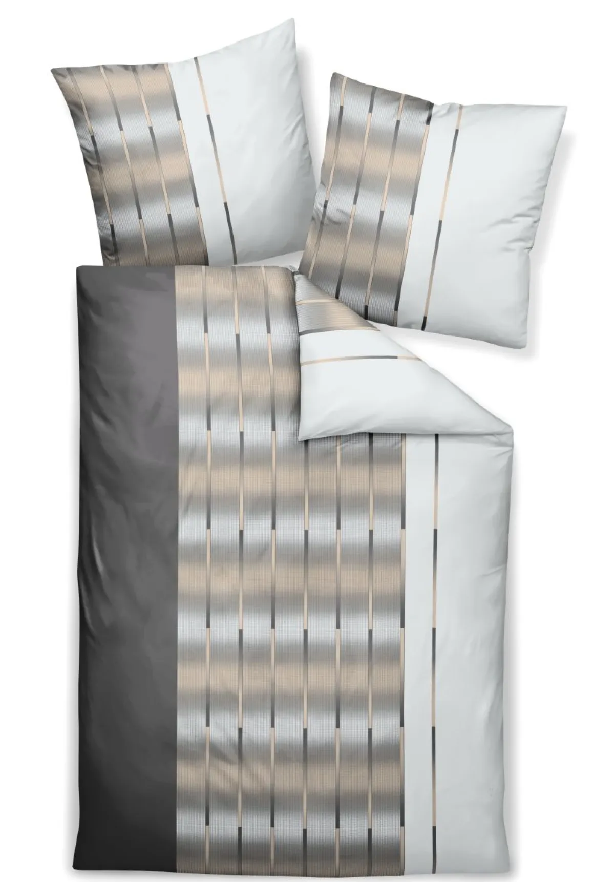 Milano Mako-Satin Bettwäsche 135x200cm kaffee
