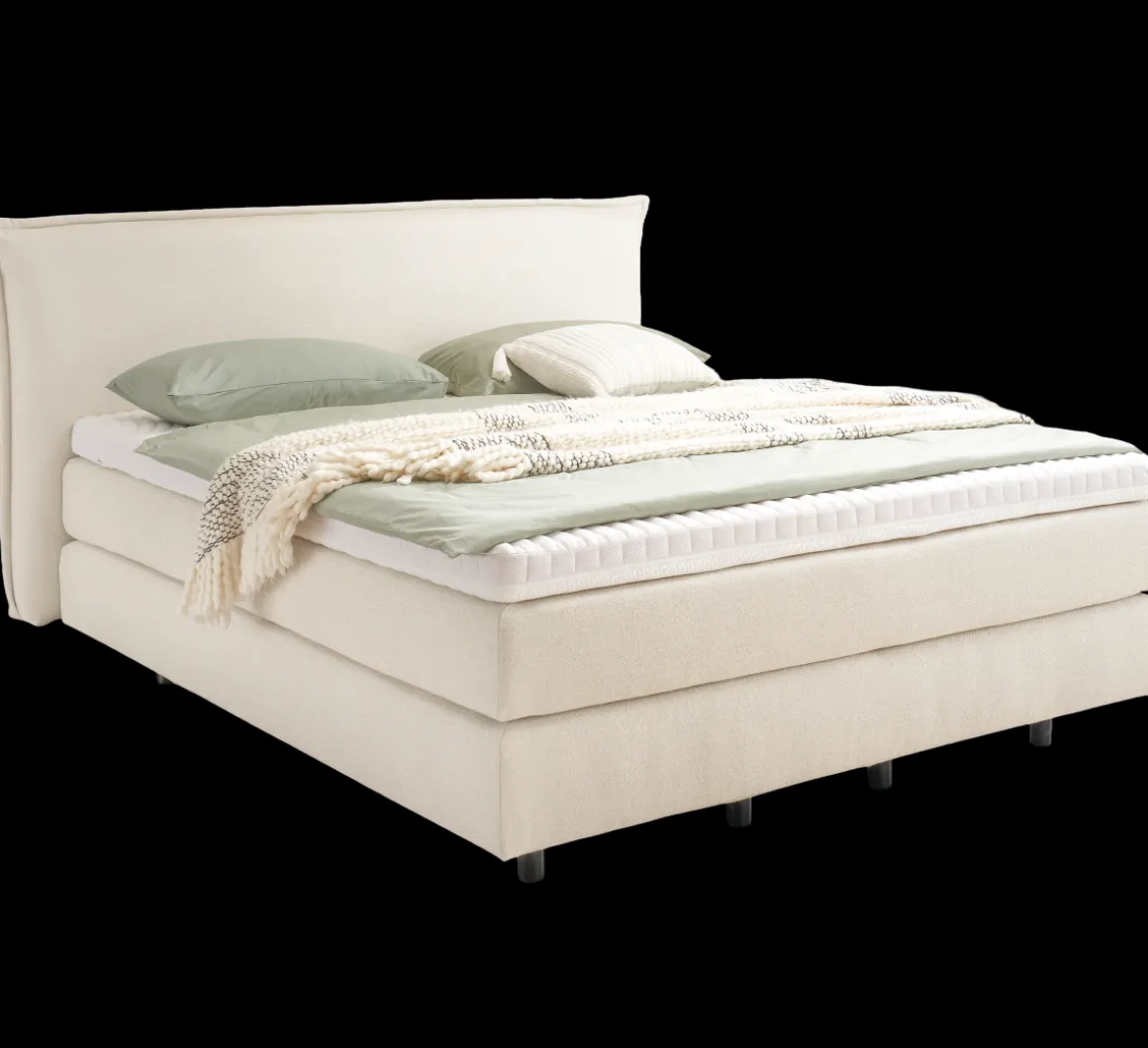 Mondo Boxspringbett Barell Elfenbein 180 x 200 cm