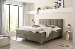 Mondo Boxspringbett Barell FlaschengrĂŒn 180 x 200 cm