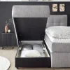 Mondo Boxspringbett Barell Graphit 180 x 200 cm