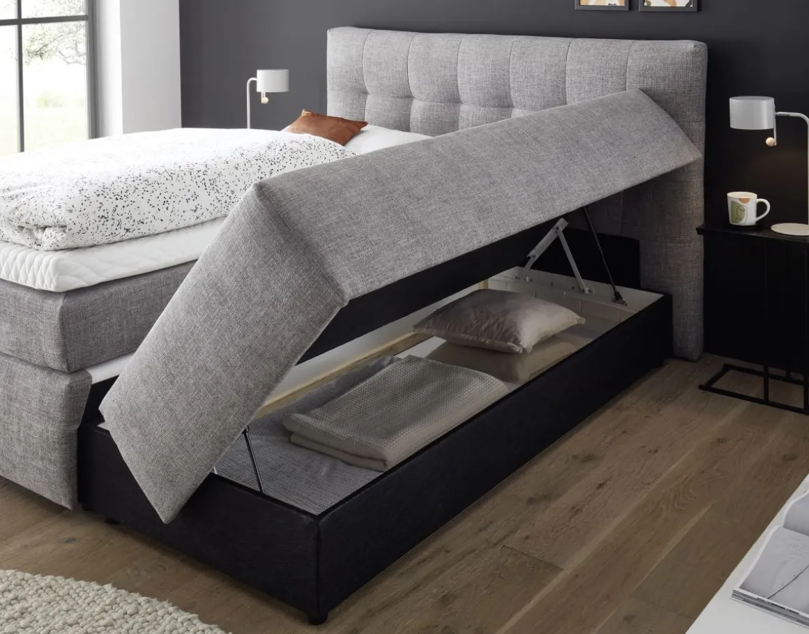 Mondo Boxspringbett Barell Graphit 180 x 200 cm