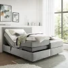 Mondo Motor-Boxspringbett Barell Grau 180 x 200 cm