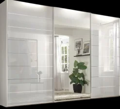 Mondo Schwebetürenschrank Serenade 4008 perlgrau