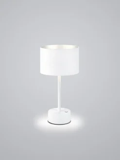 Musterring Akku LED Tischlampe Loop Weiß