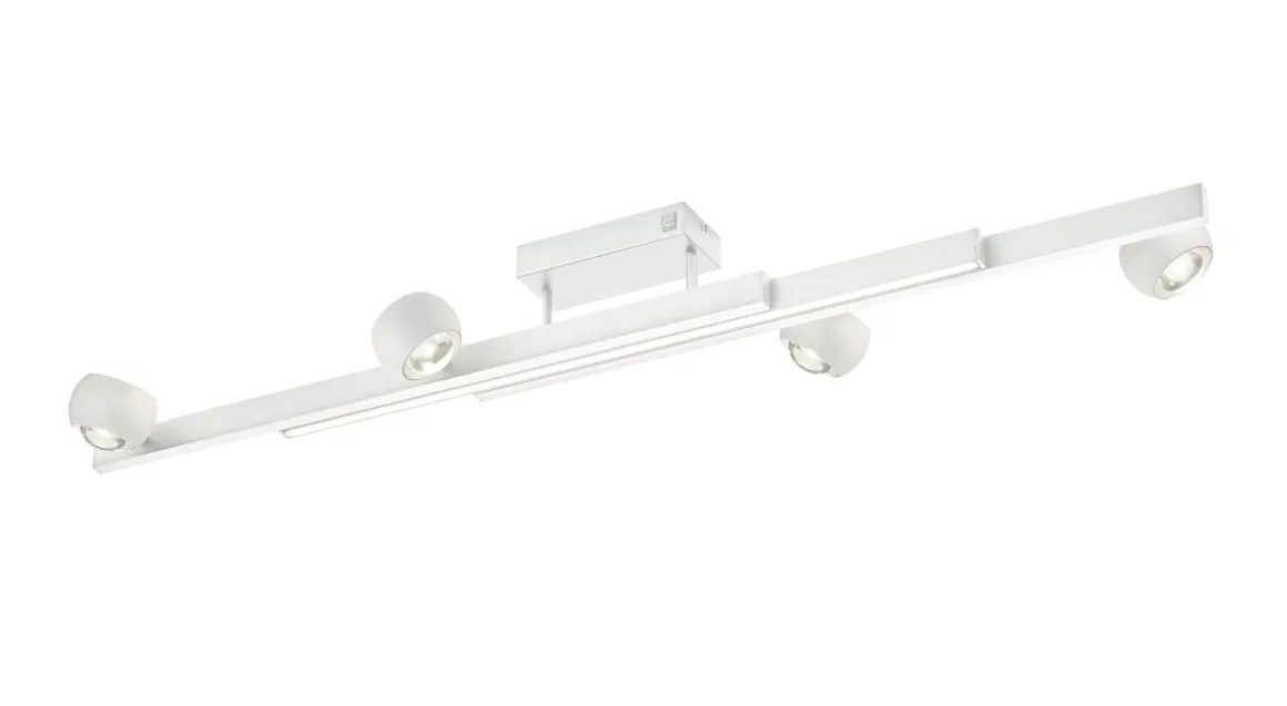 Musterring 4-flg LED Deckenlampe Cannon Weiß
