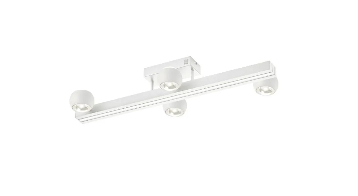 Musterring 4-flg LED Deckenlampe Cannon Weiß