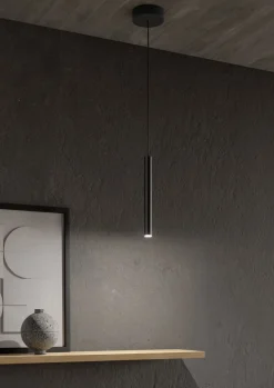 Musterring 1-flg LED Pendellampe Calina Schwarz