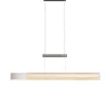 Musterring 1-flg LED Pendellampe Rivera Nickelfarben