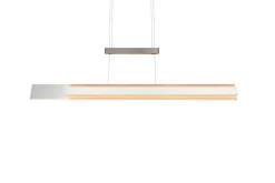 Musterring 1-flg LED Pendellampe Rivera Nickelfarben
