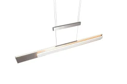 Musterring 1-flg LED Pendellampe Rivera Nickelfarben