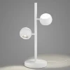 Musterring 2-flg LED Tischlampe Cannon Weiß