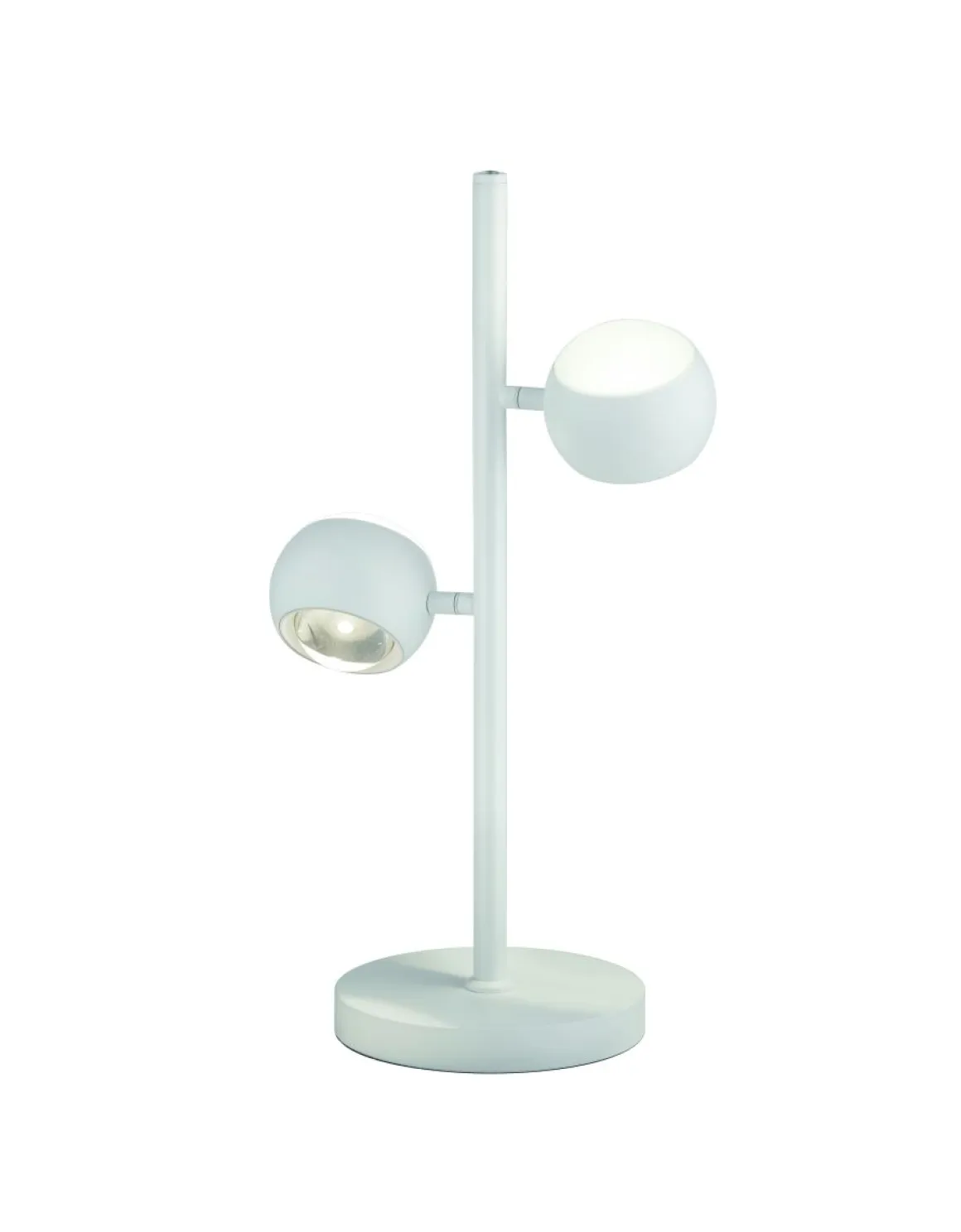 Musterring 2-flg LED Tischlampe Cannon Weiß