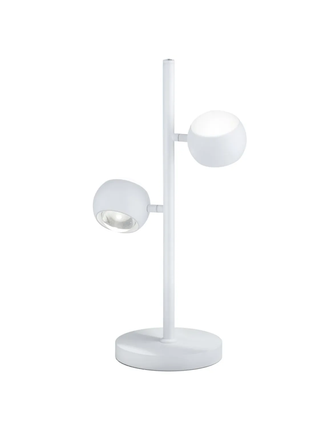 Musterring 2-flg LED Tischlampe Cannon Weiß