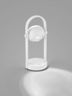 Musterring 1-flg LED Tischlampe Cannon WeiĂ