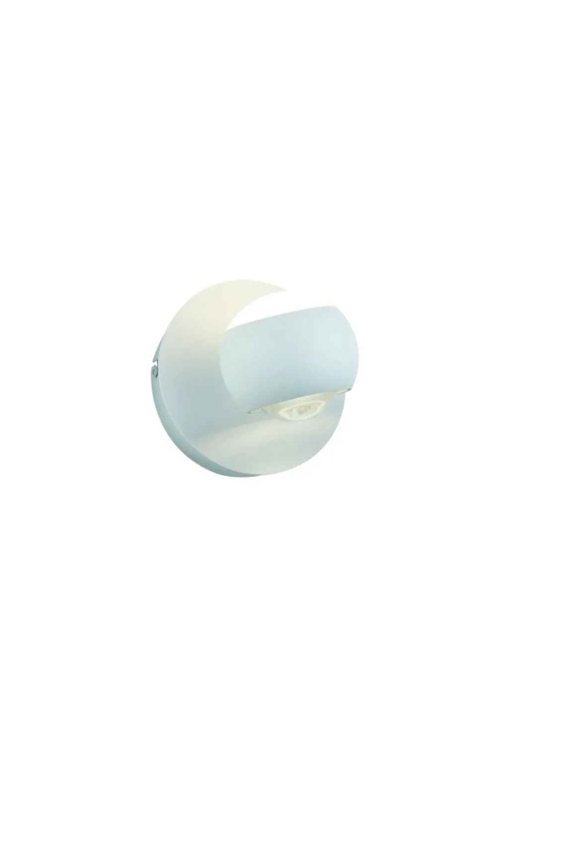Musterring 1-flg LED Wandlampe Cannon Weiß