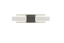 Musterring 2-flg LED Wandlampe Rivera Nickelfarben
