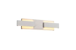 Musterring 2-flg LED Wandlampe Rivera Nickelfarben