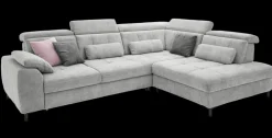 Musterring Set One Ecksofa 3400 L Grau mit Sitztiefenverstellung