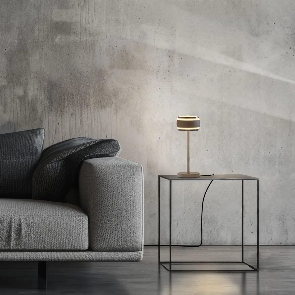 Neuhaus Pure AKKU Tischlampe Falling Rings Bronzefarben