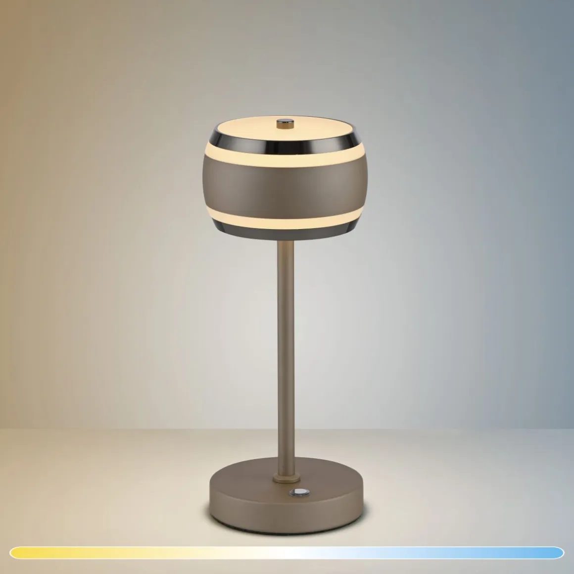Neuhaus Pure AKKU Tischlampe Falling Rings Bronzefarben
