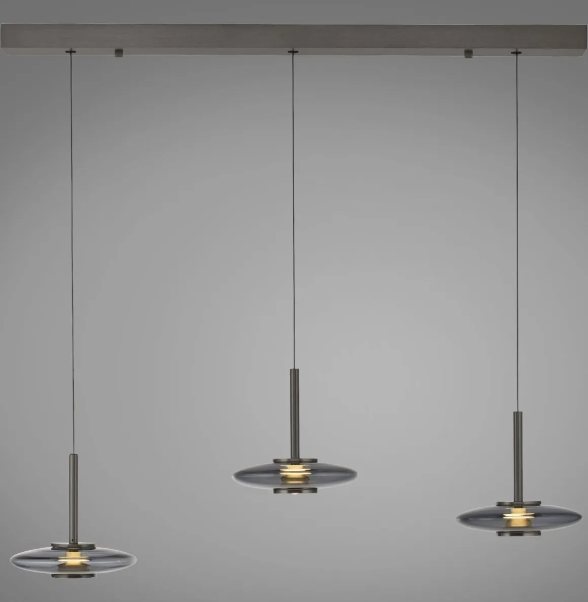 Neuhaus PURE 3-flg LED Pendellampe Pure Vitrum