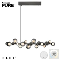 Neuhaus Pure 18-flg LED Pendelleuchte E-Popup Grau