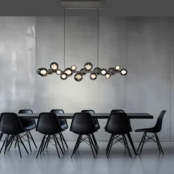 Neuhaus Pure 18-flg LED Pendelleuchte E-Popup Grau