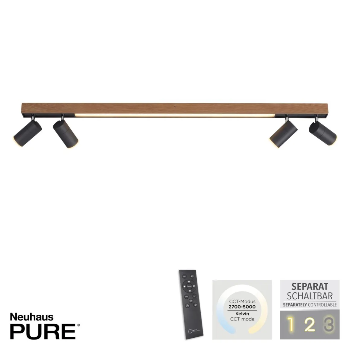 Neuhaus Pure 4-flg LED Spot Lines Spot