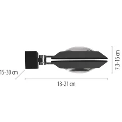 Neuhaus Pure 2-flg LED Spot Oculis Schwarz